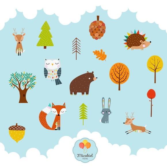 Clipart - Animais do Bosque 1