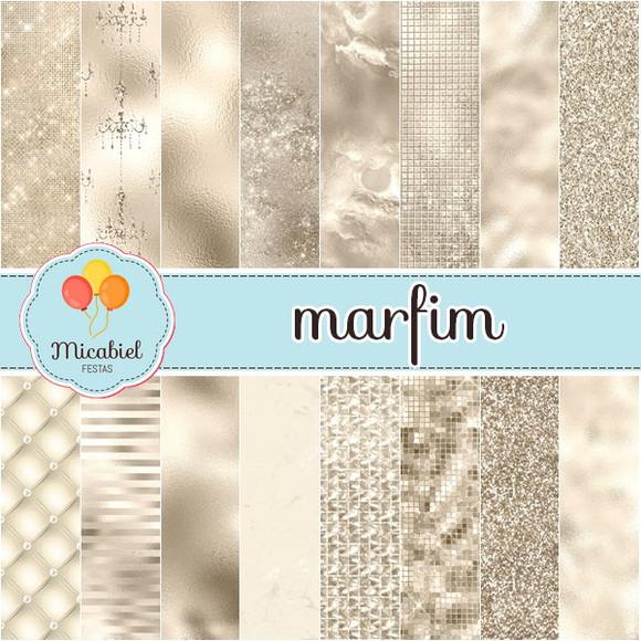 Papel Digital - Marfim 1