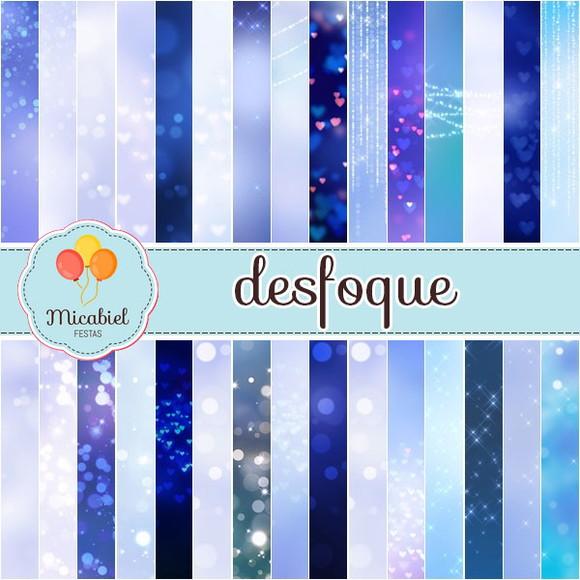 Papel Digital - Desfoque (azul) 1