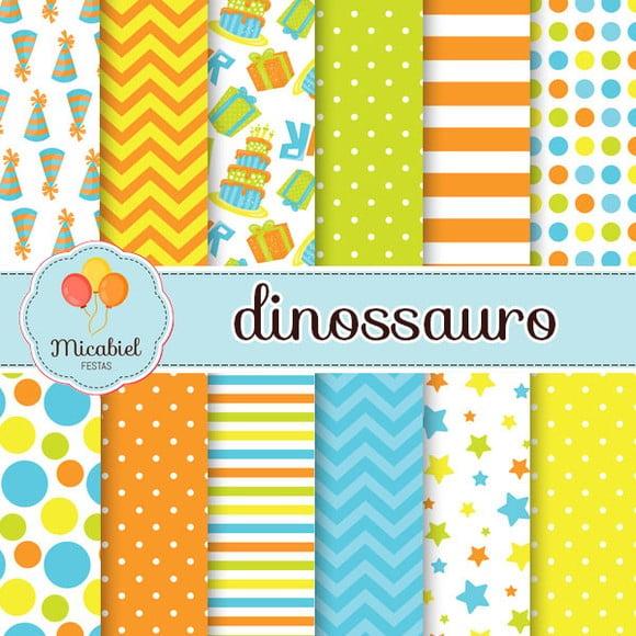 Papel Digital - Dinossauro 3