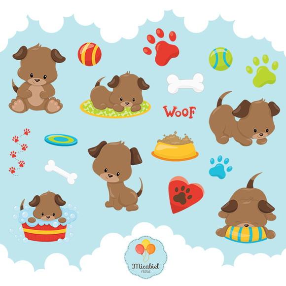 Clipart - Cachorrinhos 1