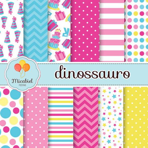 Papel Digital - Dinossauro 4
