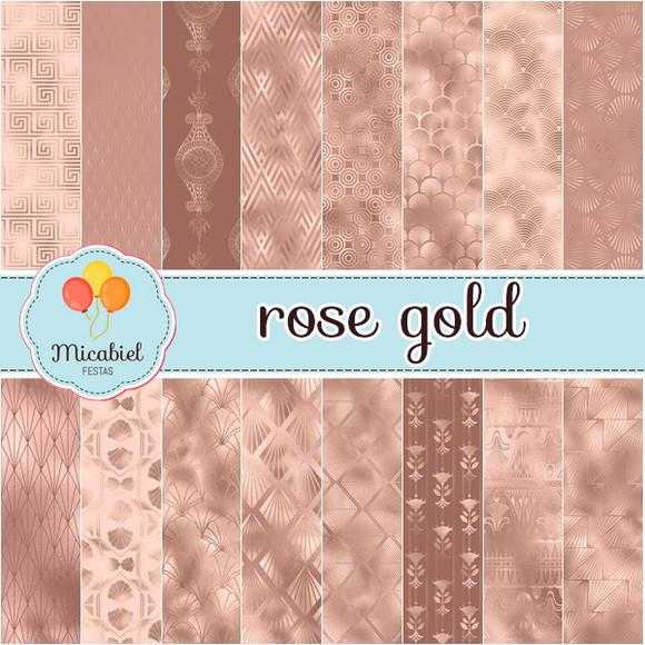 Papel Digital - Rose Gold 5
