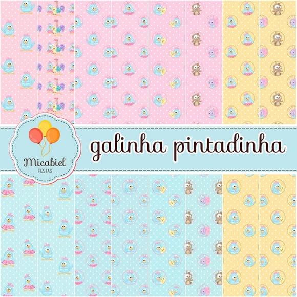 Papel Digital - Galinha Pintadinha 1