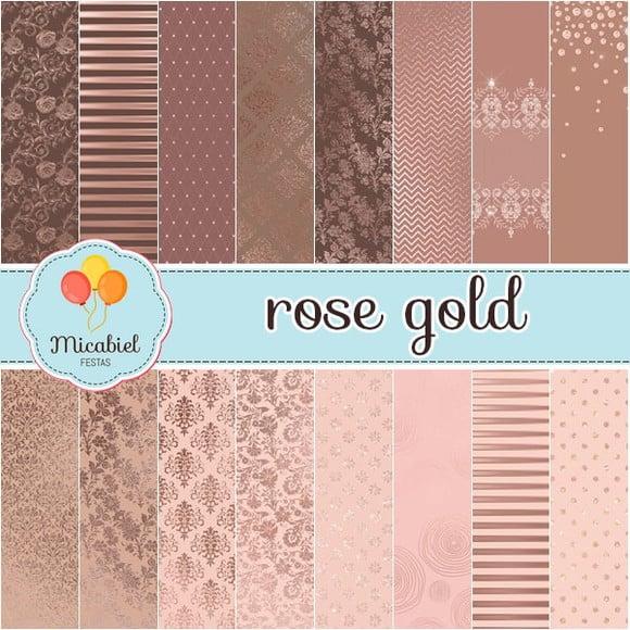 Papel Digital - Rose Gold 8
