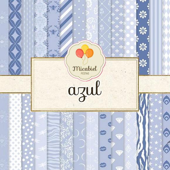 Papel Digital - Azul (luxo) 1