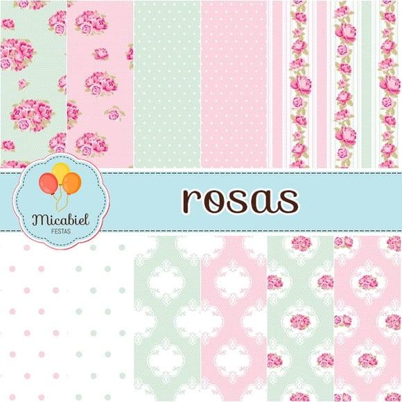 Papel Digital - Rosas 6