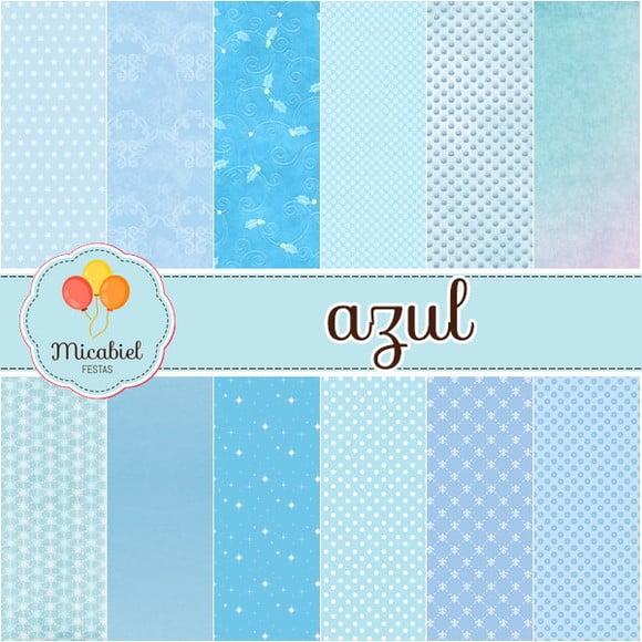 Papel Digital - Azul 1