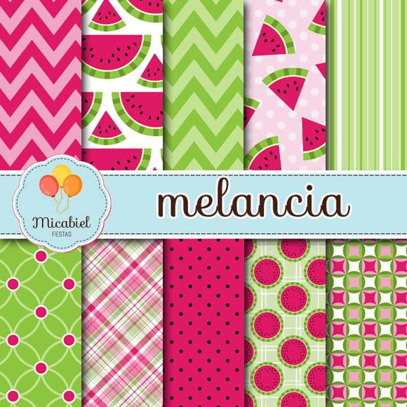 Papel Digital - Melancia 1