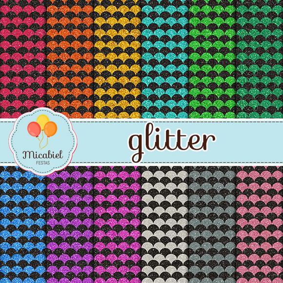 Papel Digital - Glitter (sereia) 1