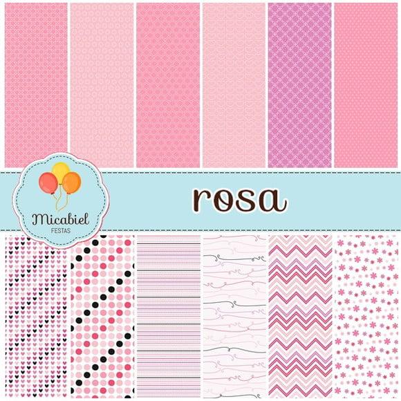 Papel Digital - Rosa 1