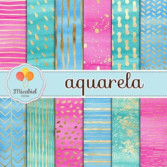 Papel Digital - Aquarela 1