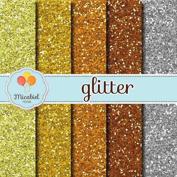 Papel Digital - Glitter (metais) 2