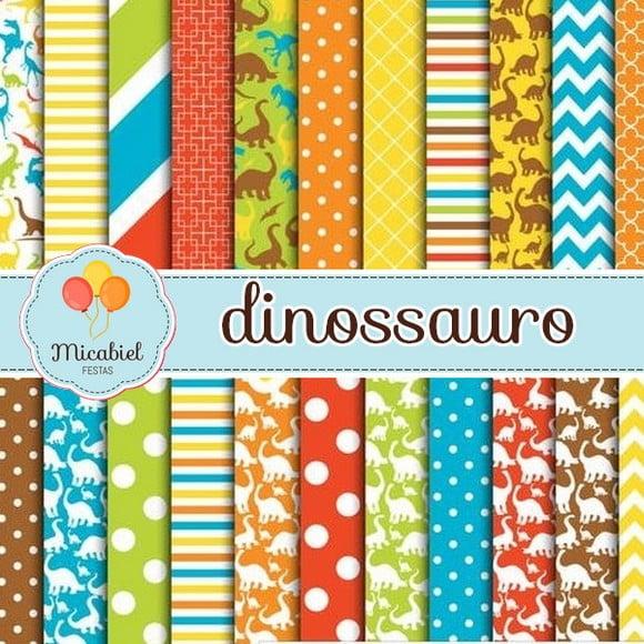 Papel Digital - Dinossauro 1