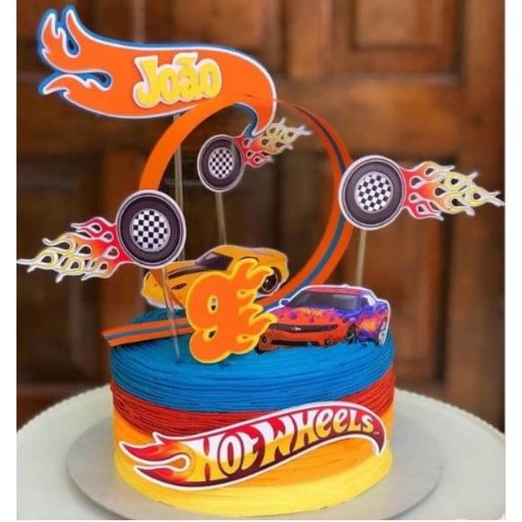 Arquivo de Corte - Topo de Bolo (Hot Wheels) 1