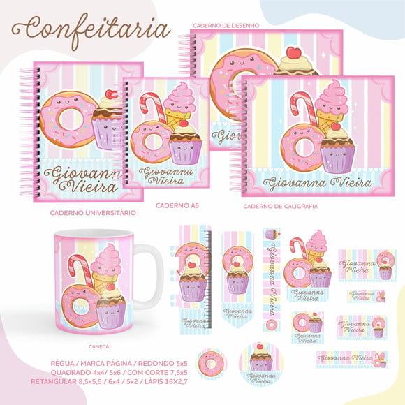 Arquivo Digital - Etiqueta Escolar (confeitaria) a