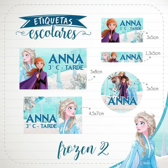 Arquivo de Corte - Etiqueta Escolar (frozen) a