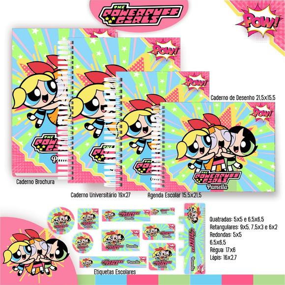 Arquivo Digital-etiqueta Escolar (meninas Super Poderosas) B