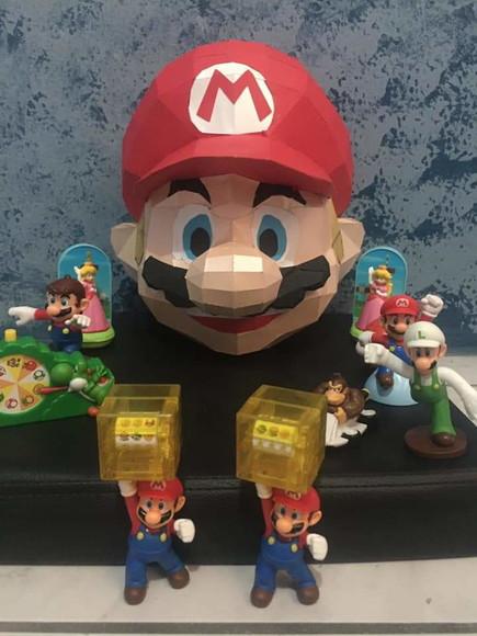 Leve + 13 - Arquivo de Corte - Low Poly (super Mario) 1