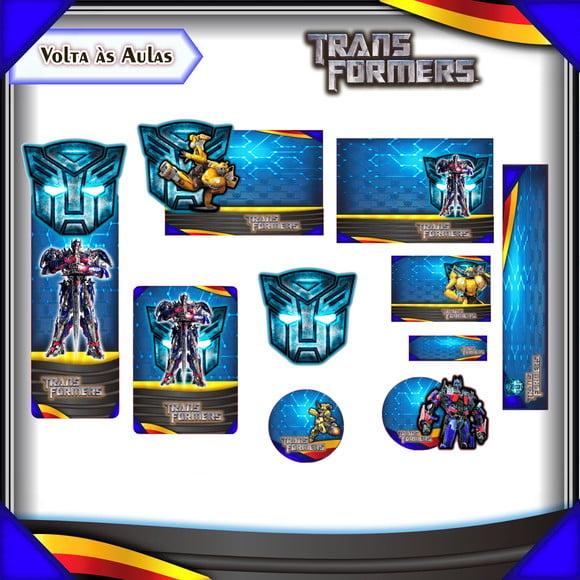 Arquivo de Corte - Etiqueta Escolar (transformers) B