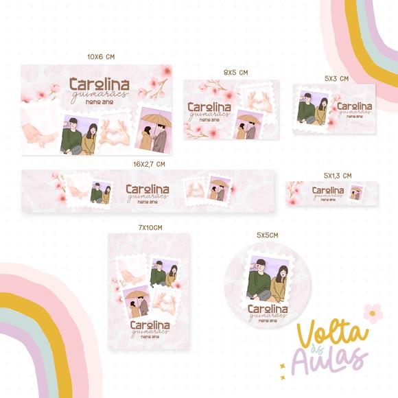 Leve + 13 Arquivo de Corte - Etiqueta Escolar (doramas) B