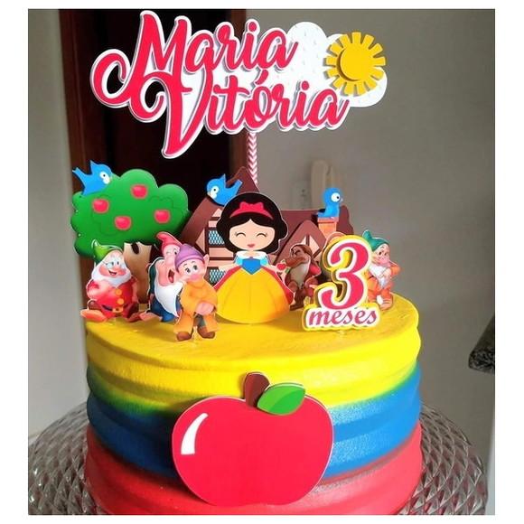 Arquivo de Corte - Topo de Bolo (Branca de Neve) 2