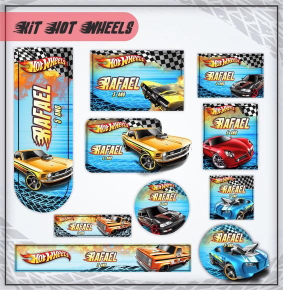 Arquivo de Corte - Etiqueta Escolar (hot Wheels) c