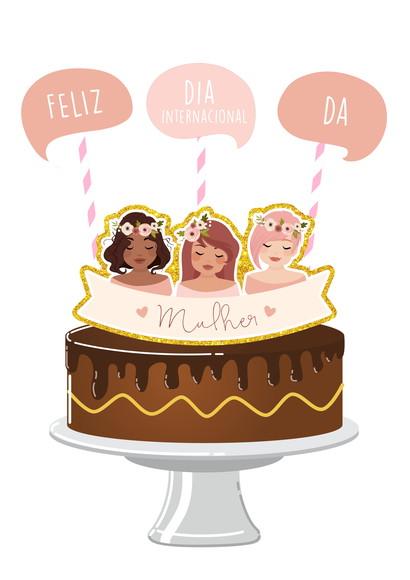 Arquivo de Corte - Topo de Bolo (dia das Mulheres) 3
