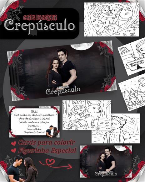 Arquivo Digital - Cards para Colorir (crepúsculo) 1