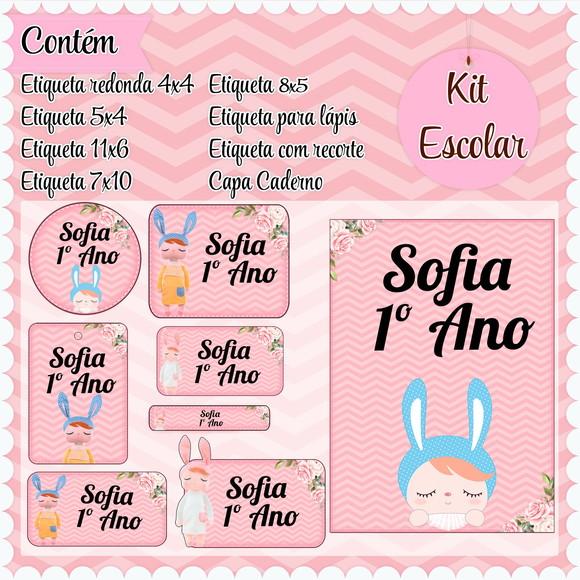 Arquivo de Corte - Etiqueta Escolar (metoo Dolls) B