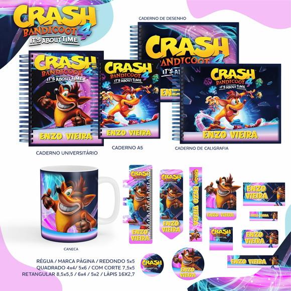 Arquivo Digital - Etiqueta Escolar (crash Bandicoot) a