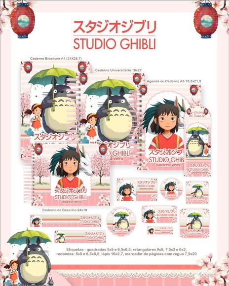 Arquivo Digital - Etiqueta Escolar (studio Ghibli) a