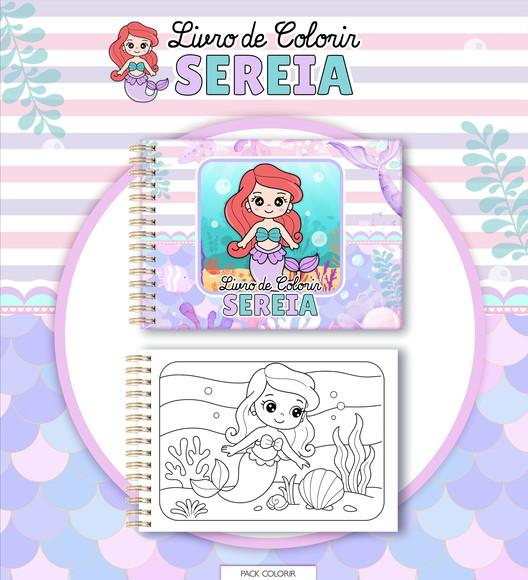 Arquivo Digital - Livro de Colorir (sereia) 1