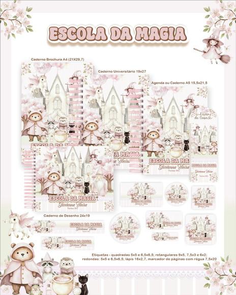 Arquivo Digital - Etiqueta Escolar (escola da Magia) a