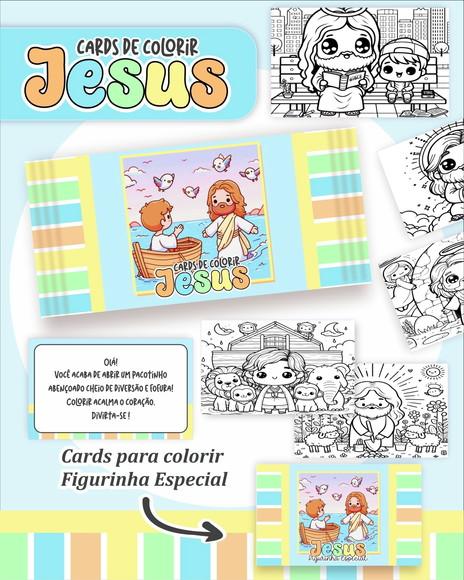 Leve + 13 Arquivo Digital - Cards para Colorir (cristão) 2