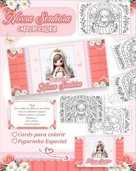 Arquivo Digital - Cards para Colorir (nossa Senhora) 1