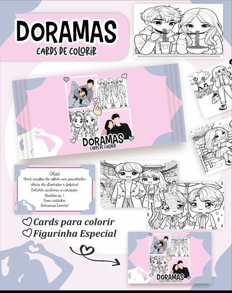 Leve + 13 Arquivo Digital - Cards para Colorir (dorama) 1