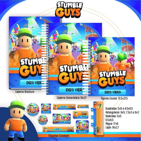 Arquivo Digital - Etiqueta Escolar (stumble Guys) a