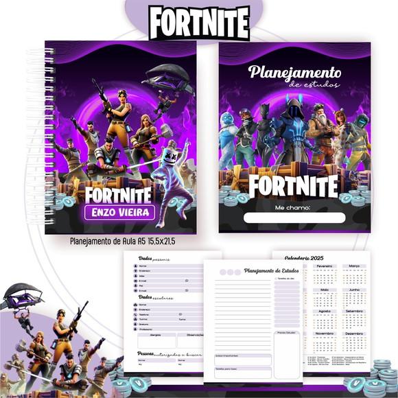 Leve + 13 Arquivo Digital - Etiqueta Escolar (fortnite) e