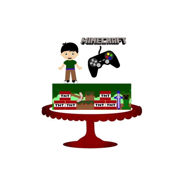 Arquivo de Corte - Topo de Bolo (minecraft) 2