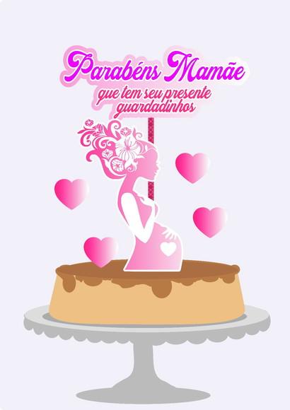 Leve + 13 Arquivo de Corte - Topo de Bolo (dia das Mães) 39