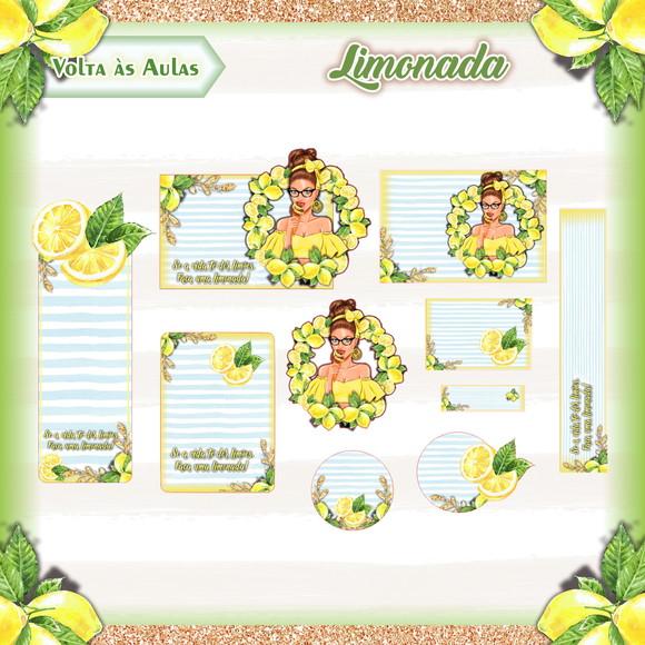 Arquivo de Corte - Etiqueta Escolar (limonada) a