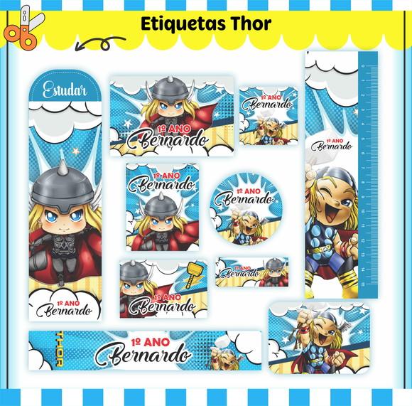 Arquivo de Corte - Etiqueta Escolar (thor) B