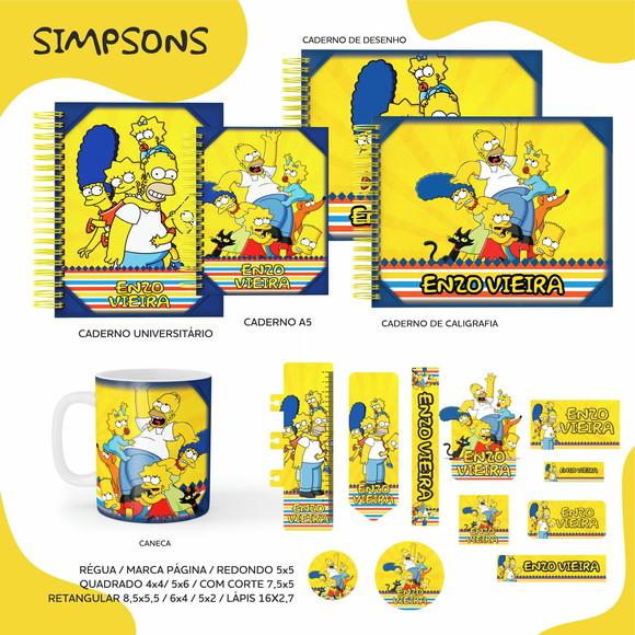 Arquivo Digital - Etiqueta Escolar (os Simpsons) B