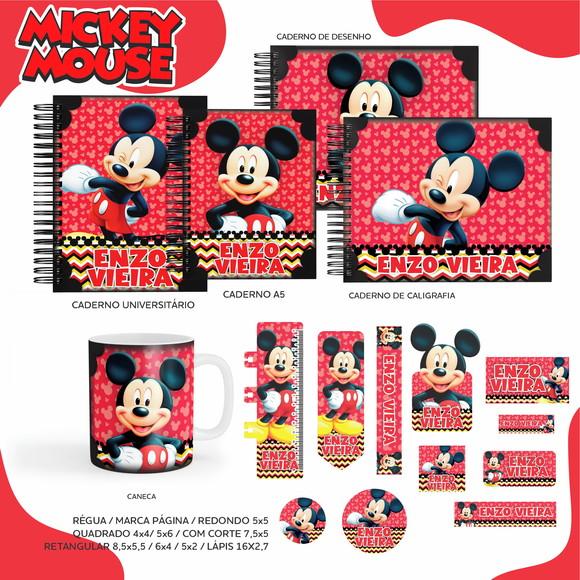 Arquivo Digital - Etiqueta Escolar (mickey) F