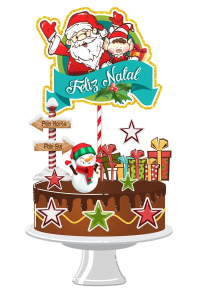 Arquivo de Corte - Topo de Bolo (natal) 41