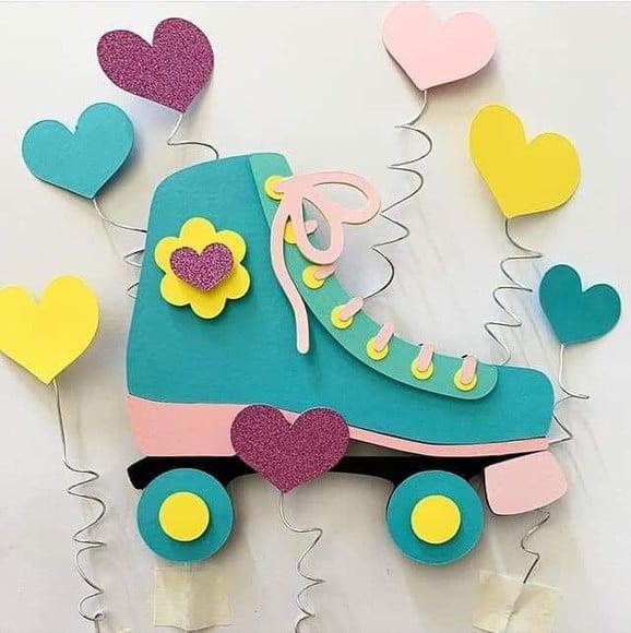 Arquivo de Corte - Topo de Bolo (Patins) 1