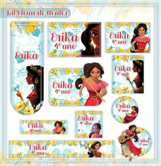 Arquivo de Corte - Etiqueta Escolar (elena de Avalor) a