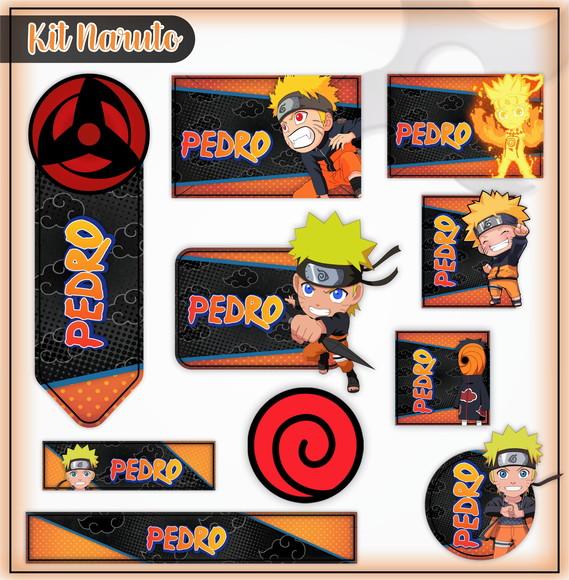 Arquivo de Corte - Etiqueta Escolar (naruto) c