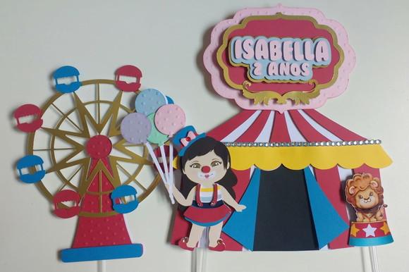 Arquivo de Corte - Topo de Bolo (Circo) 2